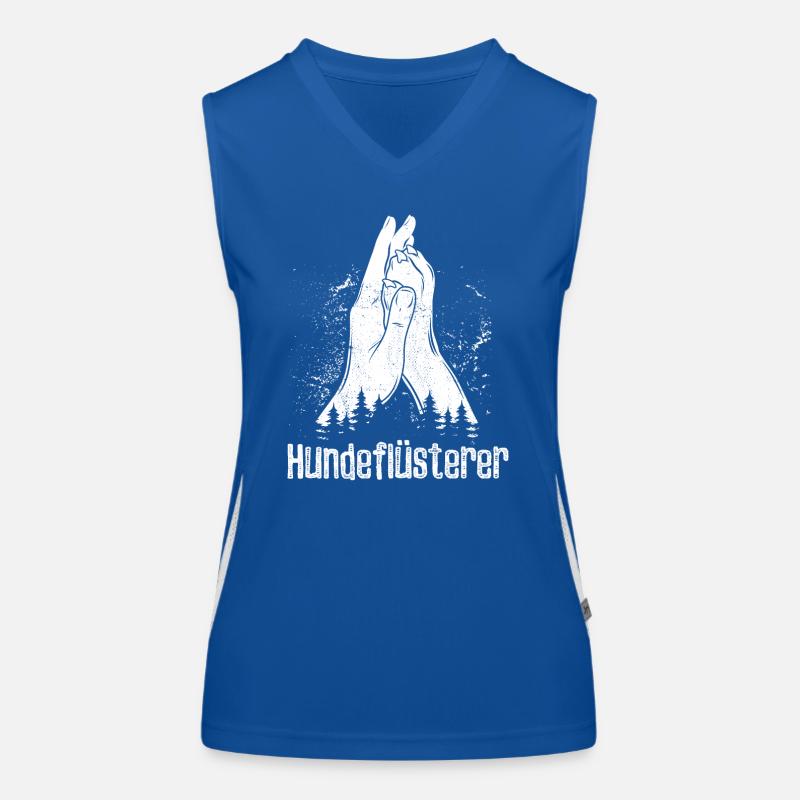 Hundeflüsterer - Hand + Hundepfote - High Five Funktionelles Kontrast-Tank Top für Frauen