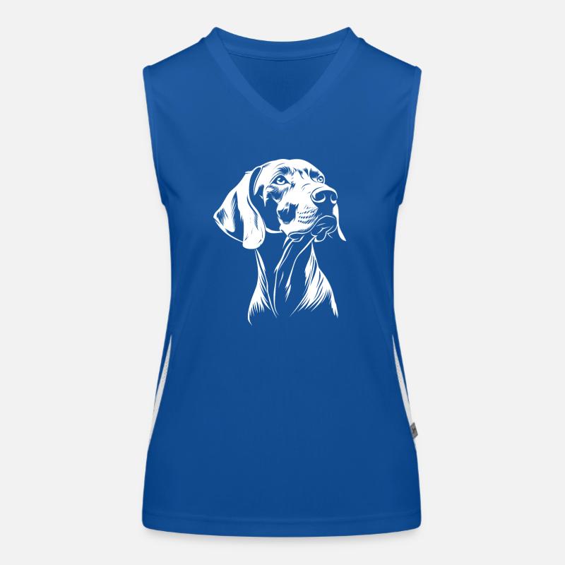 Braque de Weimar - Fan de chiens Débardeur respirant contrasté Femme