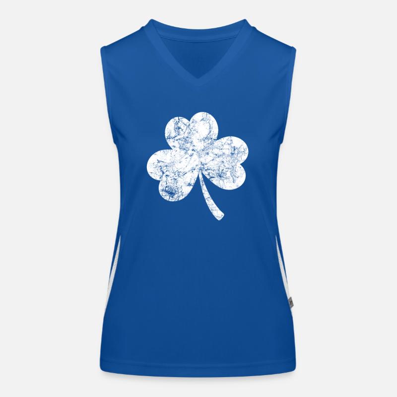 Trèfle - Saint-Patrick - Irlande Débardeur respirant contrasté Femme