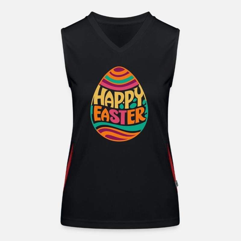 Happy Easter - Easter Egg - Gift Women's Functional Contrast Tank Top