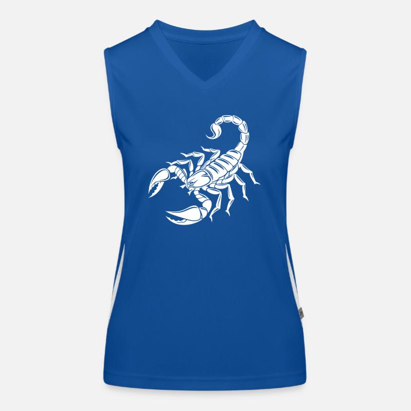 Skorpion - Giftstachel - Artenschutz - Lebensraum Funktionelles Kontrast-Tank Top für Frauen