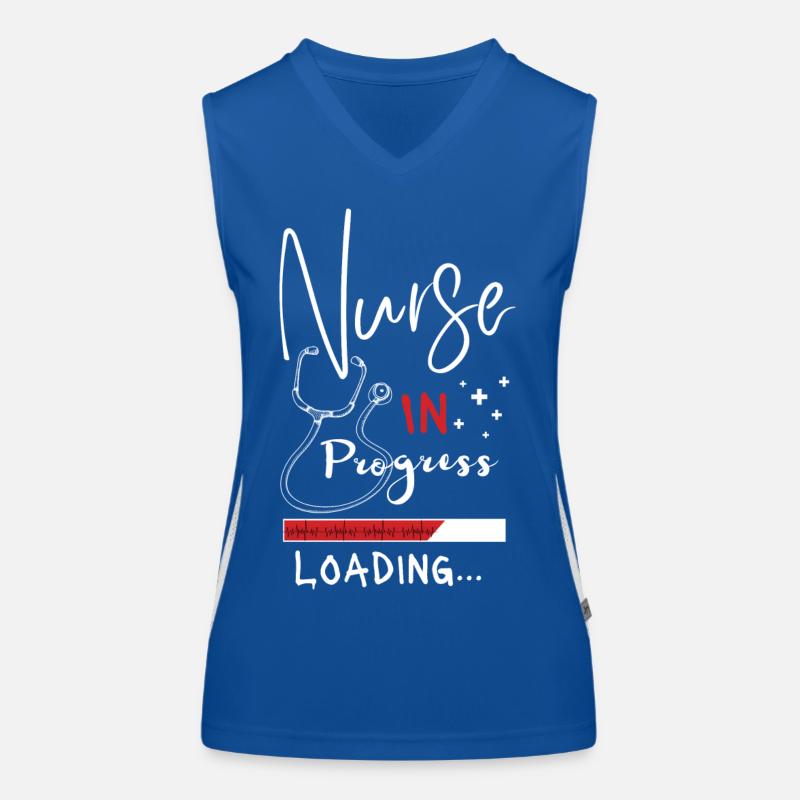 Nurse In Progress Loading Women's Functional Contrast Tank Top
