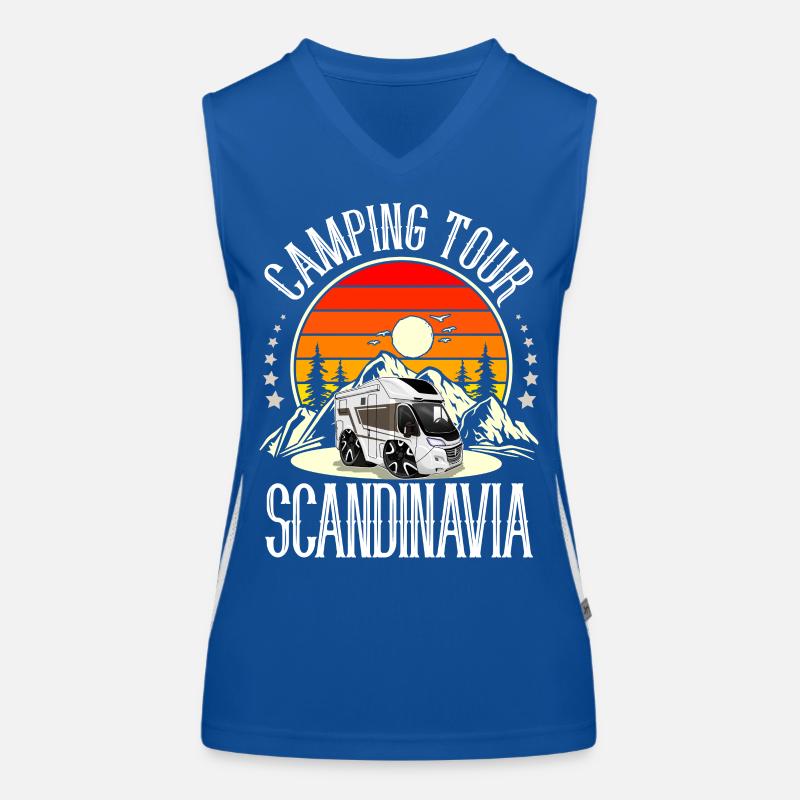 Camping Camper Camping Scandinavia Women's Functional Contrast Tank Top