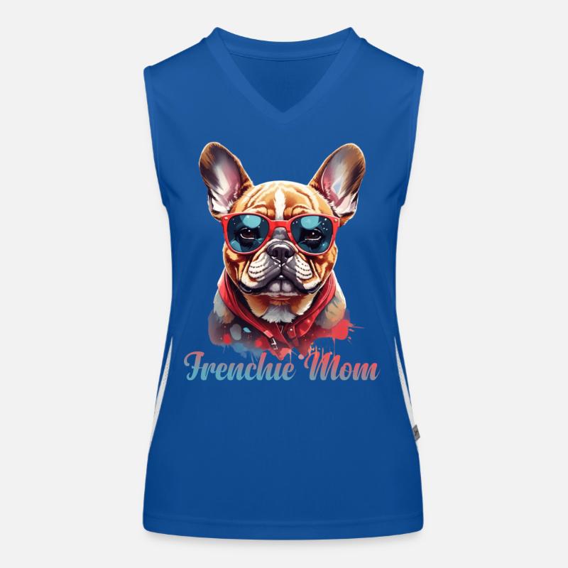 Frenchie Maman Débardeur respirant contrasté Femme