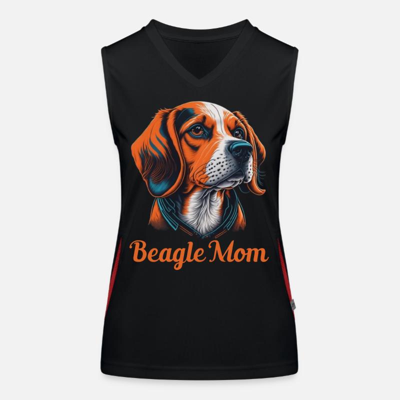 Maman Beagle Débardeur respirant contrasté Femme