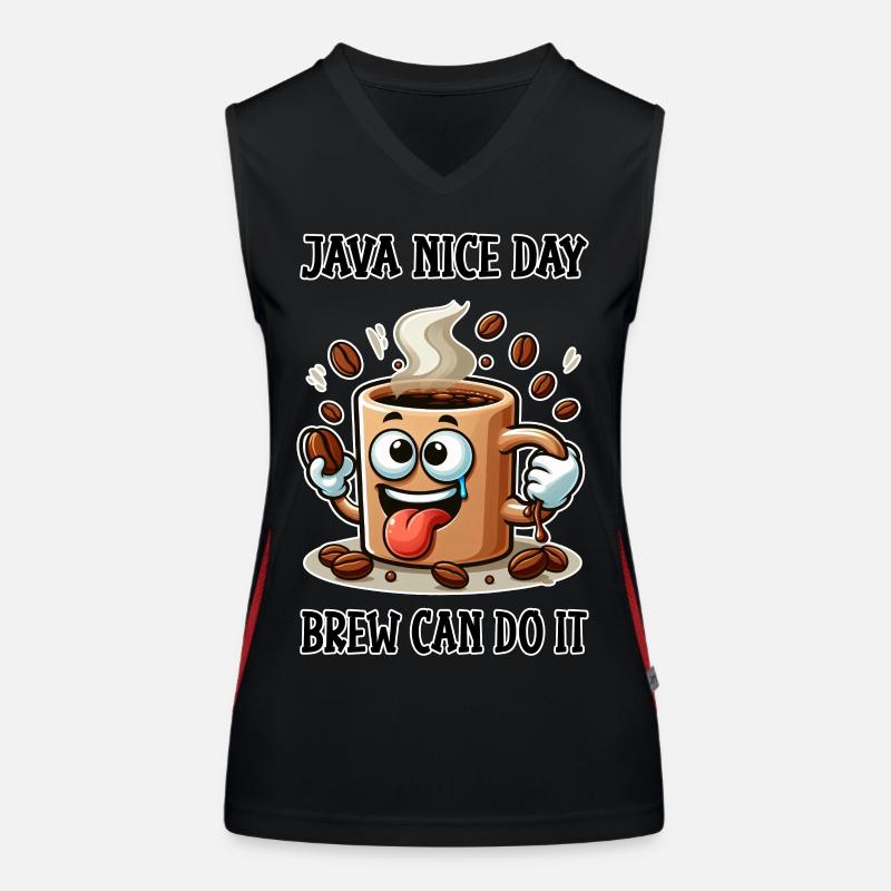 Java nice day - Brew can do it Funktionelles Kontrast-Tank Top für Frauen