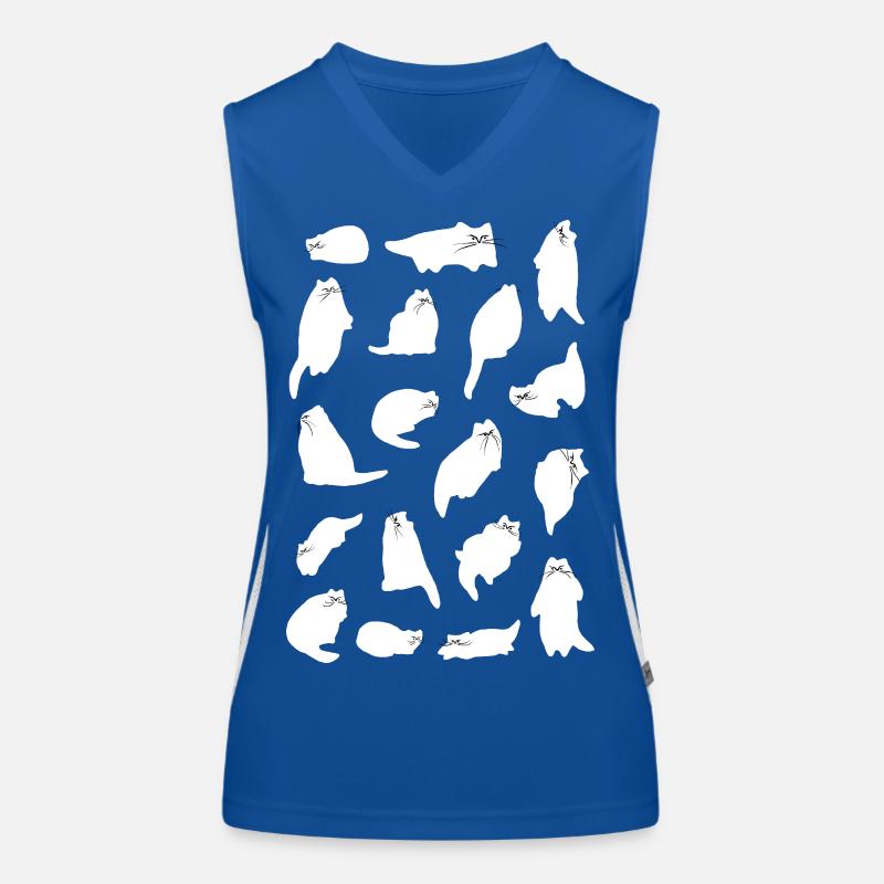 ÉNERGIE CHAT BLANC Débardeur respirant contrasté Femme