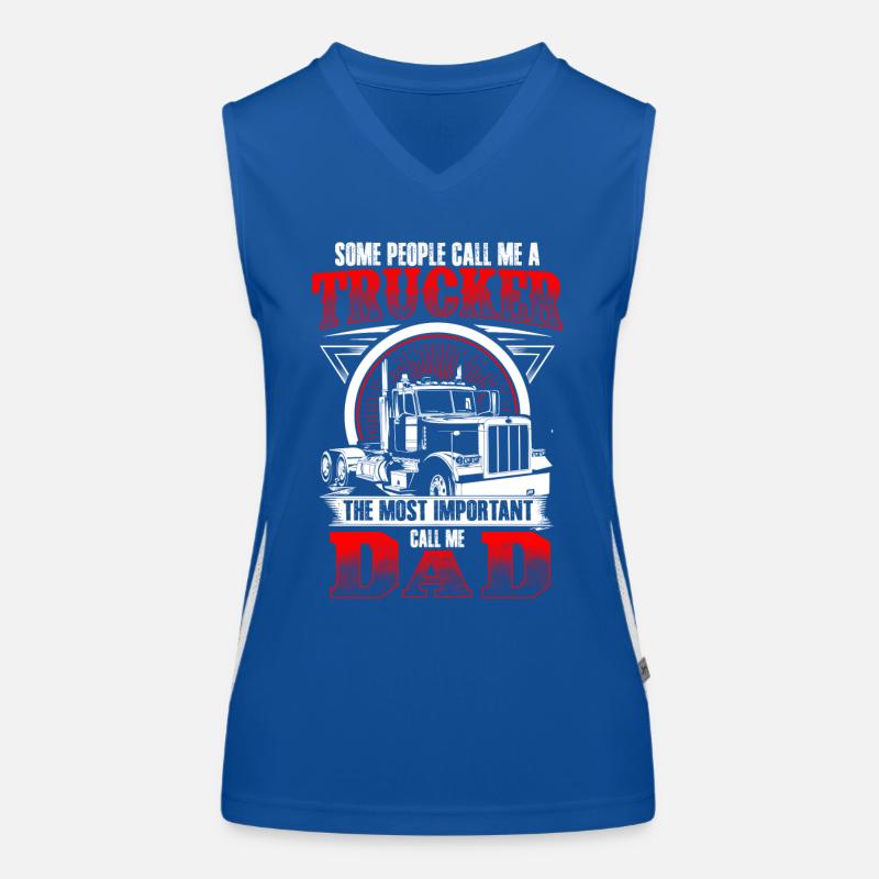 Trucker Dad - EN Women's Functional Contrast Tank Top