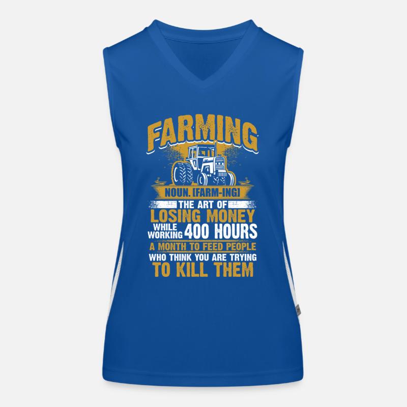 Farming - Farmer Women's Functional Contrast Tank Top