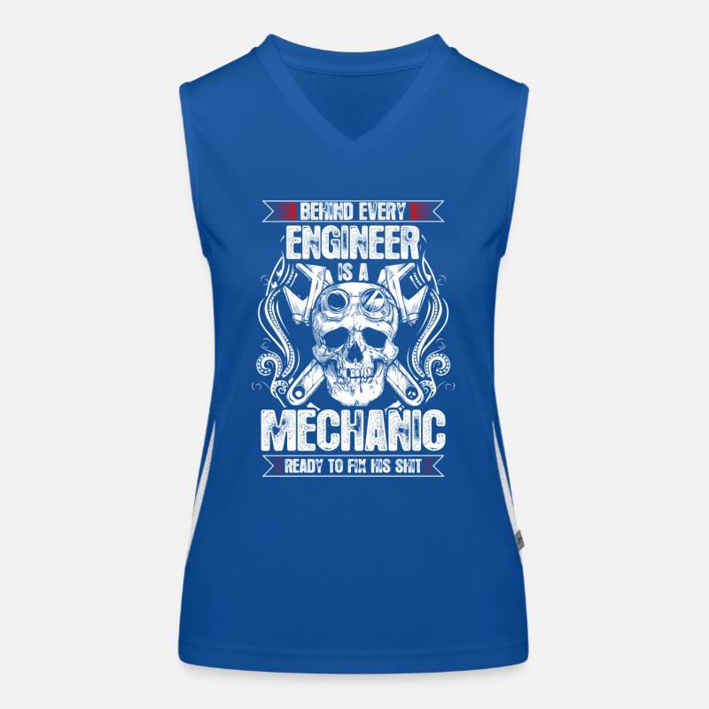 Mechanic ready to fix shit - EN Funktionelles Kontrast-Tank Top für Frauen