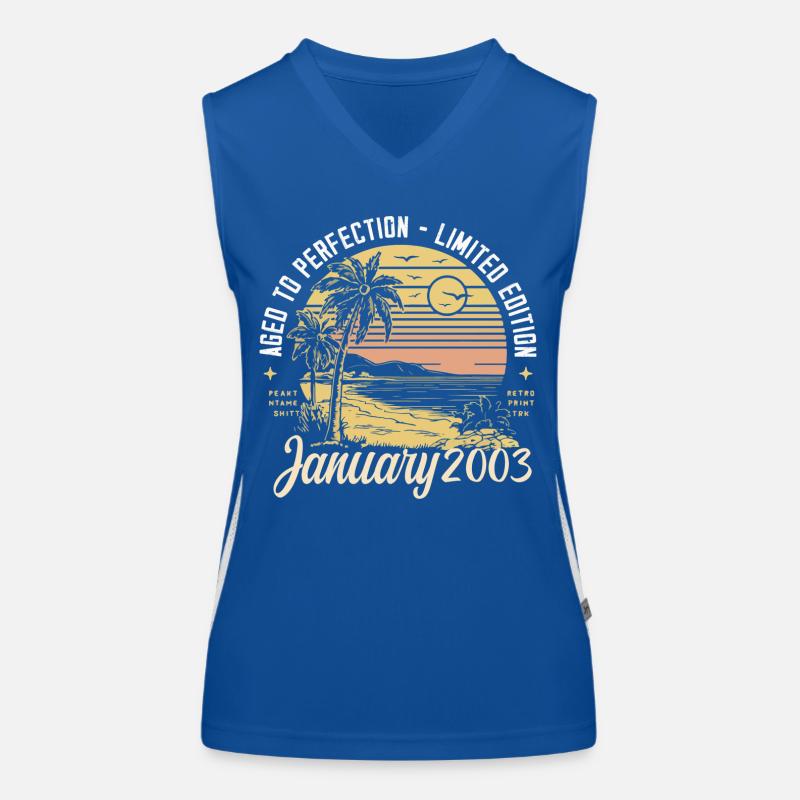 2003 Geburtstag Januar 2003 - Geschenk Januar 2003 Funktionelles Kontrast-Tank Top für Frauen