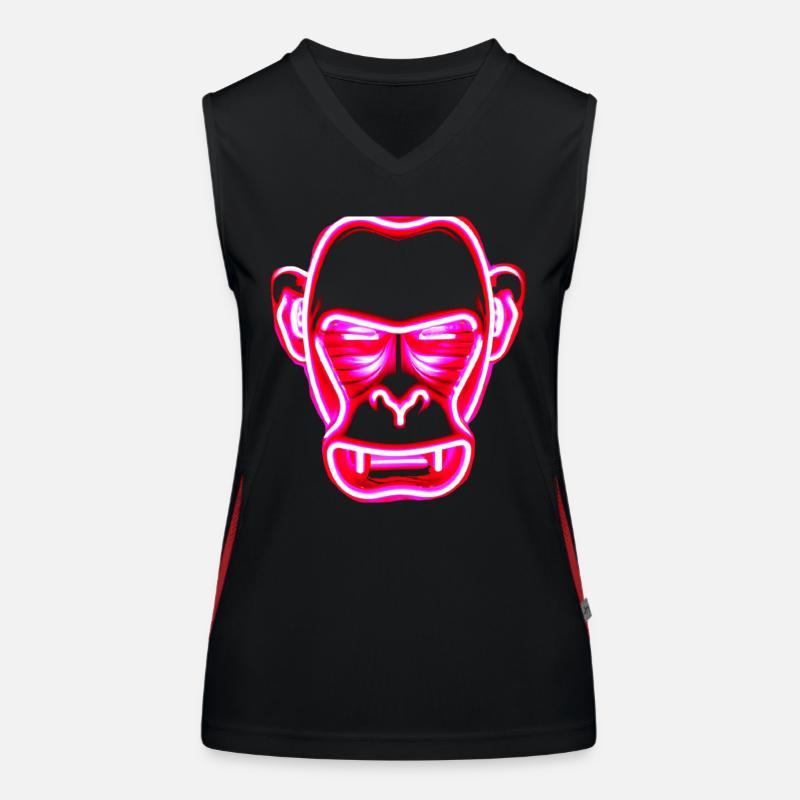 Jeu de singe Débardeur respirant contrasté Femme