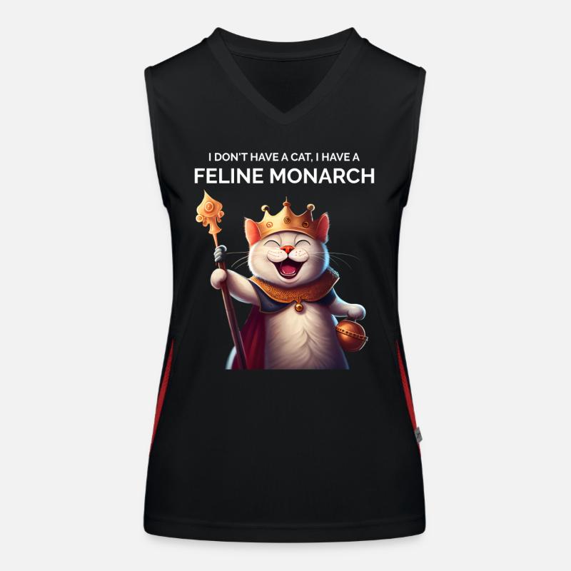 Lustige Katzenmutter Funktionelles Kontrast-Tank Top für Frauen