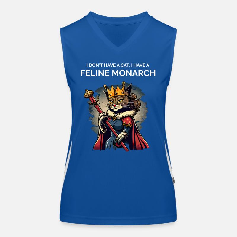 Lustige Katzeneltern Funktionelles Kontrast-Tank Top für Frauen