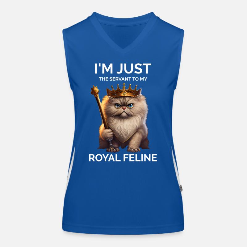 I'm Just The Servant Persian Cat Queen Women's Functional Contrast Tank Top