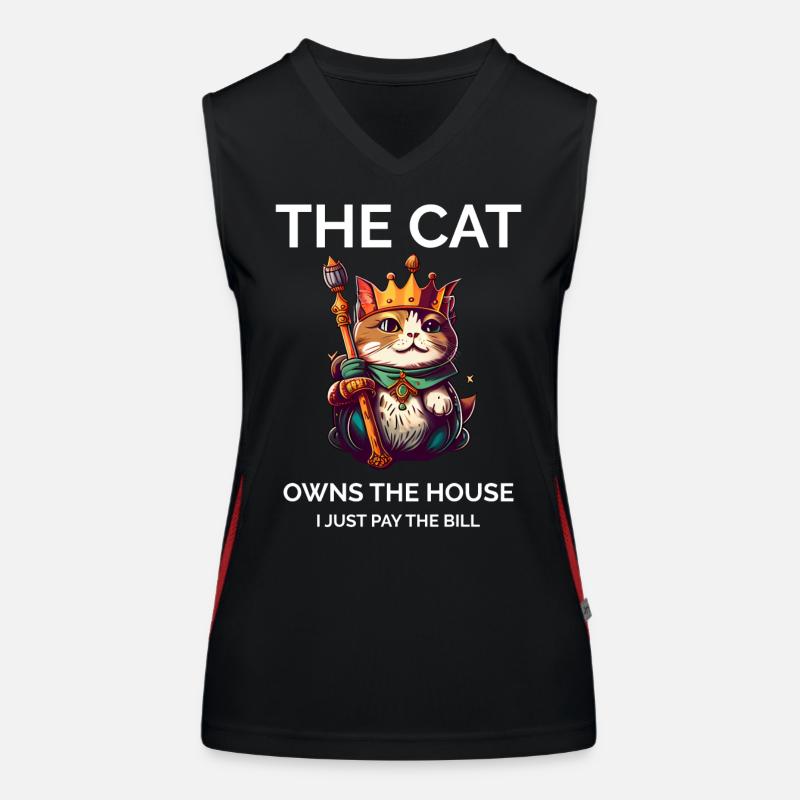 Sarcastic Cat Women's Functional Contrast Tank Top