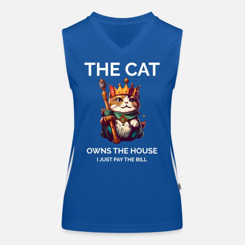 Sarcastic Cat Women's Functional Contrast Tank Top