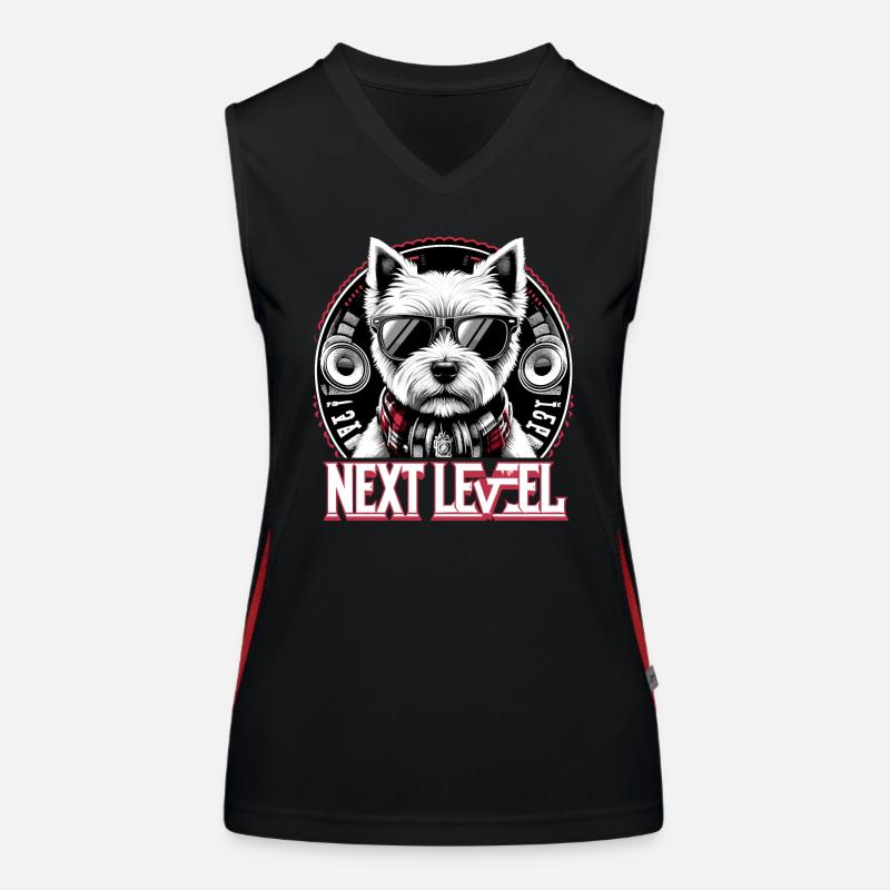 West Highland White Terrier Next Level Hip Hop Women's Functional Contrast Tank Top