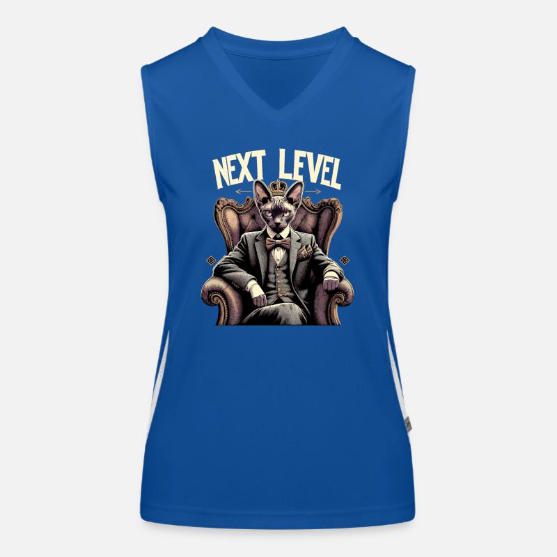 Cornish Rex Anzug Next Level Katze Geschenk Funktionelles Kontrast-Tank Top für Frauen