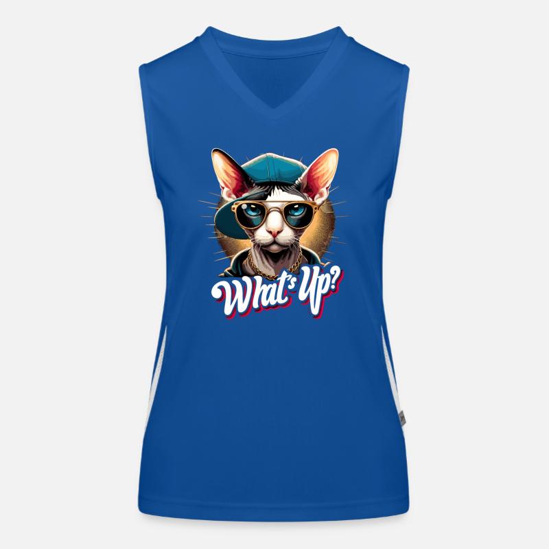 Cornish Rex Was geht ab Katze Geschenk Funktionelles Kontrast-Tank Top für Frauen