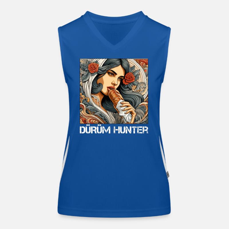 Dürüm Jäger Kebab Geschenk Funktionelles Kontrast-Tank Top für Frauen