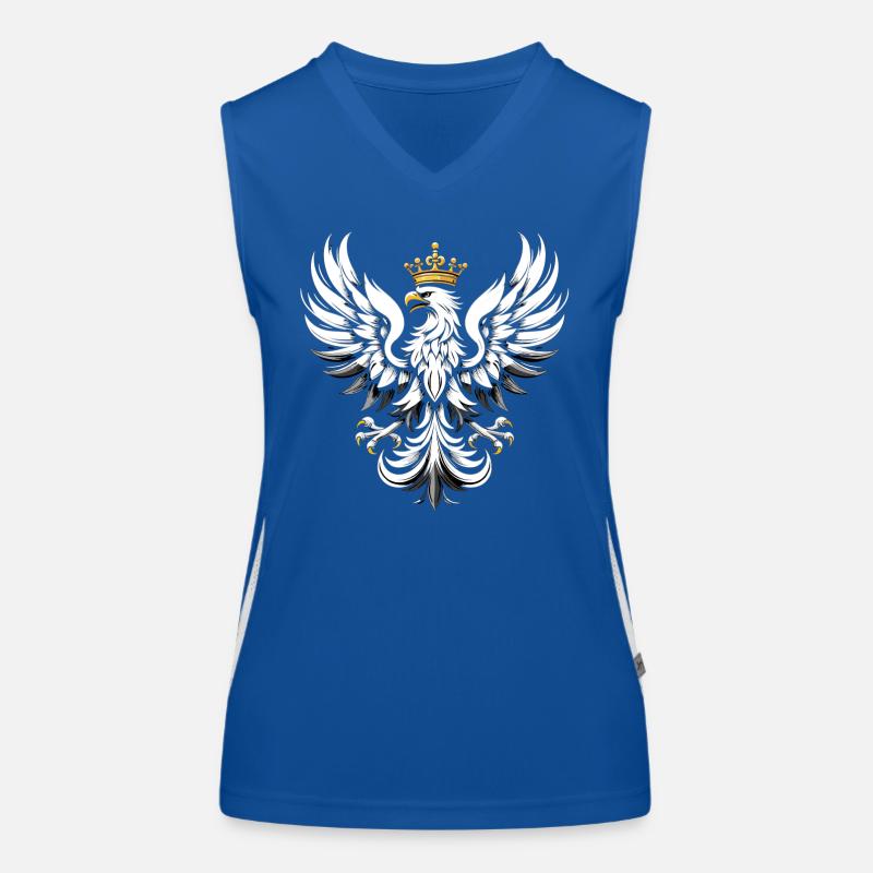 Polska Eagle Pole Polonais Aigle Blanc Cadeau Débardeur respirant contrasté Femme