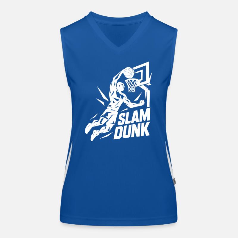 Basketball Slam Dunk Throw Player Dunking Gift Women's Functional Contrast Tank Top
