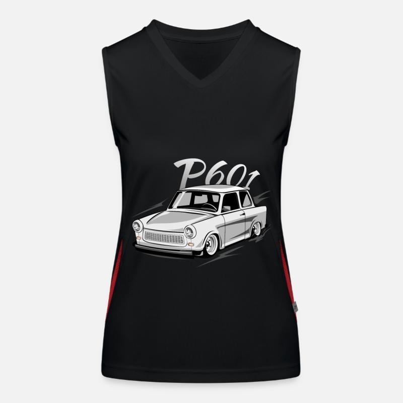  P601 - Zweitakt DDR Funktionelles Kontrast-Tank Top für Frauen