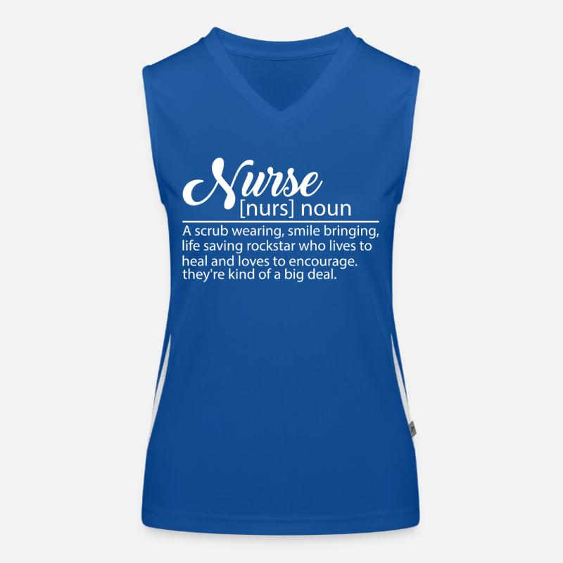Nurse Funktionelles Kontrast-Tank Top für Frauen
