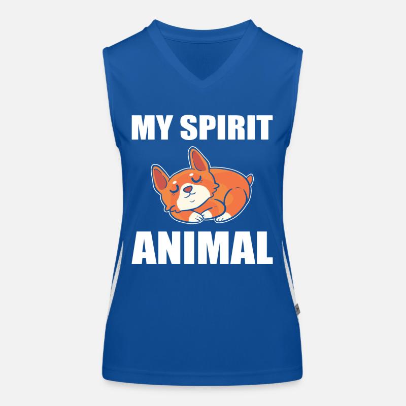 Corgi Funktionelles Kontrast-Tank Top für Frauen