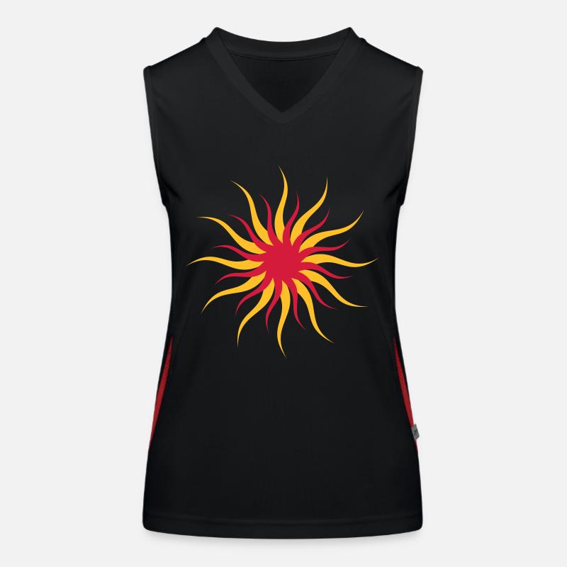 Sonne Funktionelles Kontrast-Tank Top für Frauen