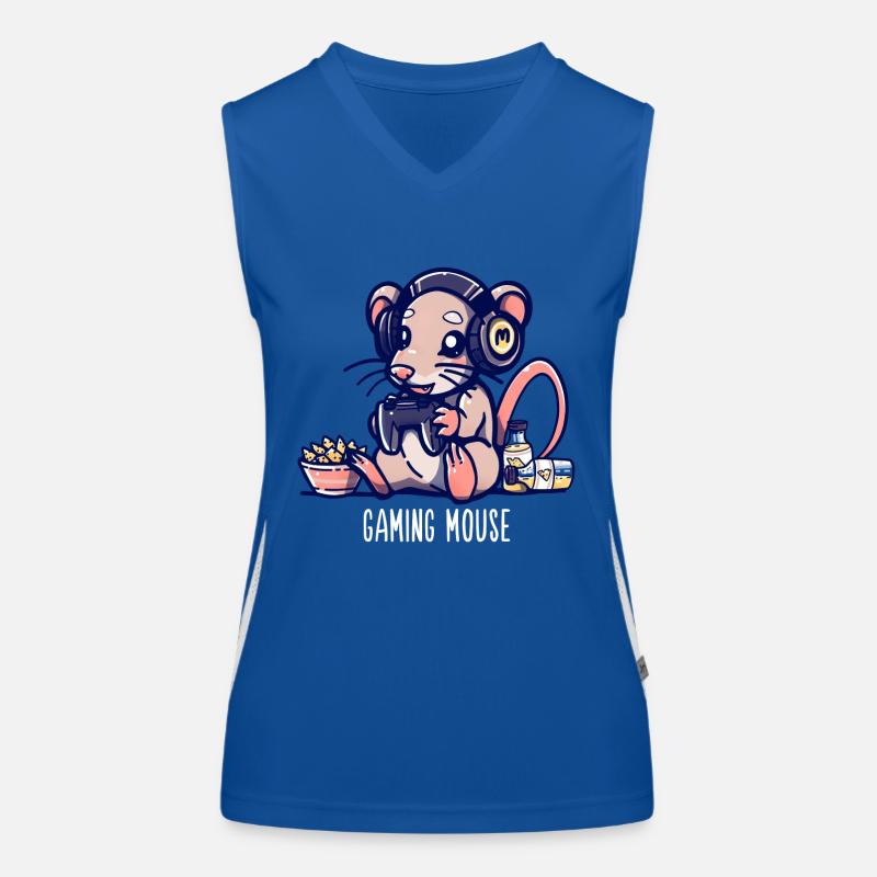 Gaming Mouse Women's Functional Contrast Tank Top