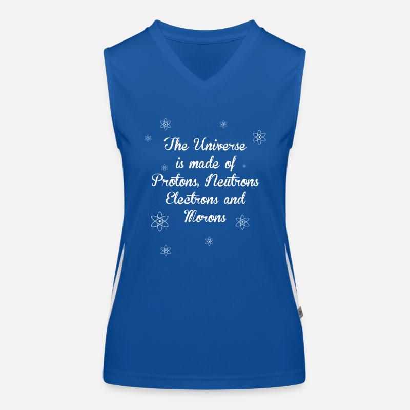 COOL FUNNY SPEECH PHYSICS CHEMISTRY SCIENCE Women's Functional Contrast Tank Top