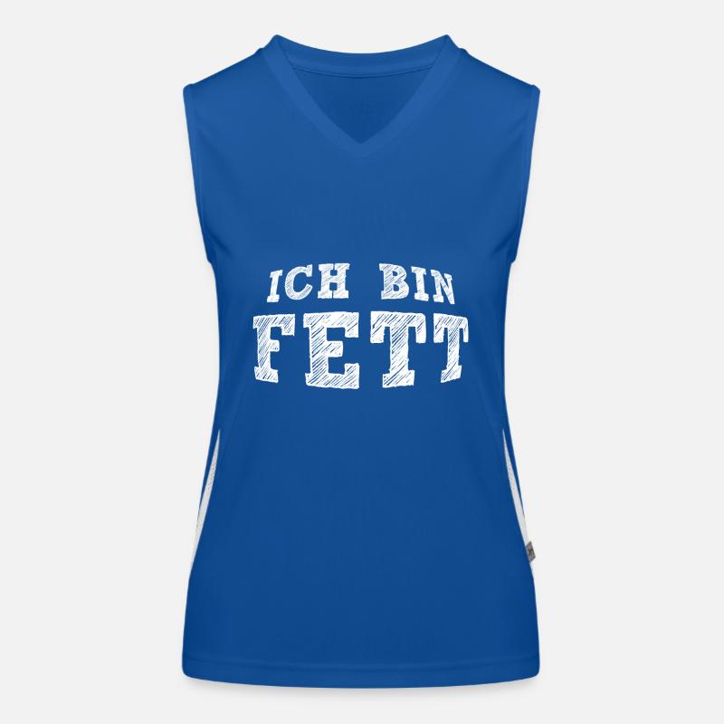 I'm fat Women's Functional Contrast Tank Top