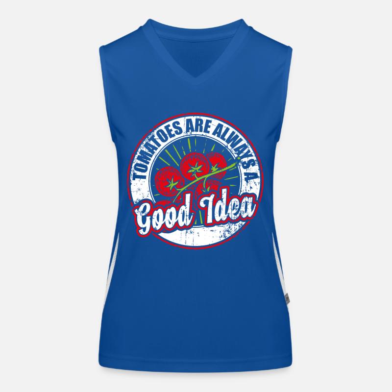 Tomatoes vegetables Women's Functional Contrast Tank Top