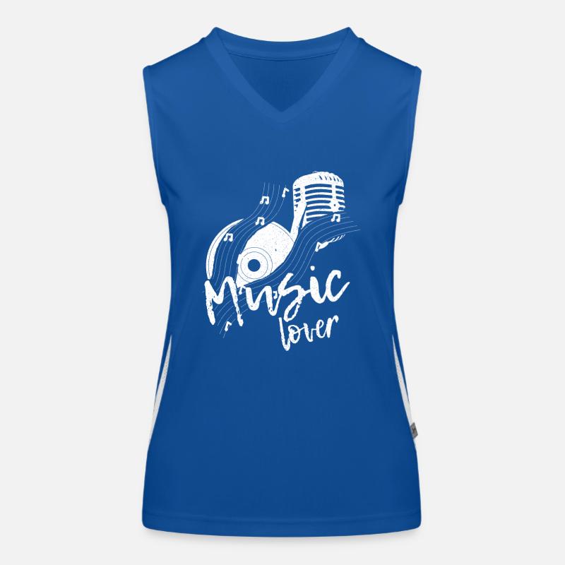 Musik Funktionelles Kontrast-Tank Top für Frauen