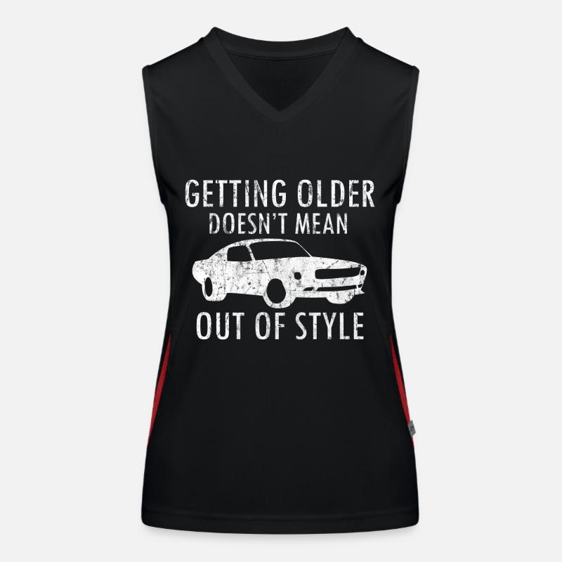 Auto Motor Geschenkidee Funktionelles Kontrast-Tank Top für Frauen