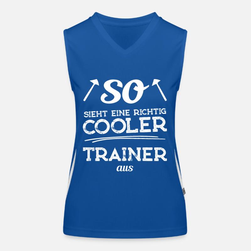 GEIL ❤⚽️ So sieht eine richtig cooler Trainer aus! Funktionelles Kontrast-Tank Top für Frauen