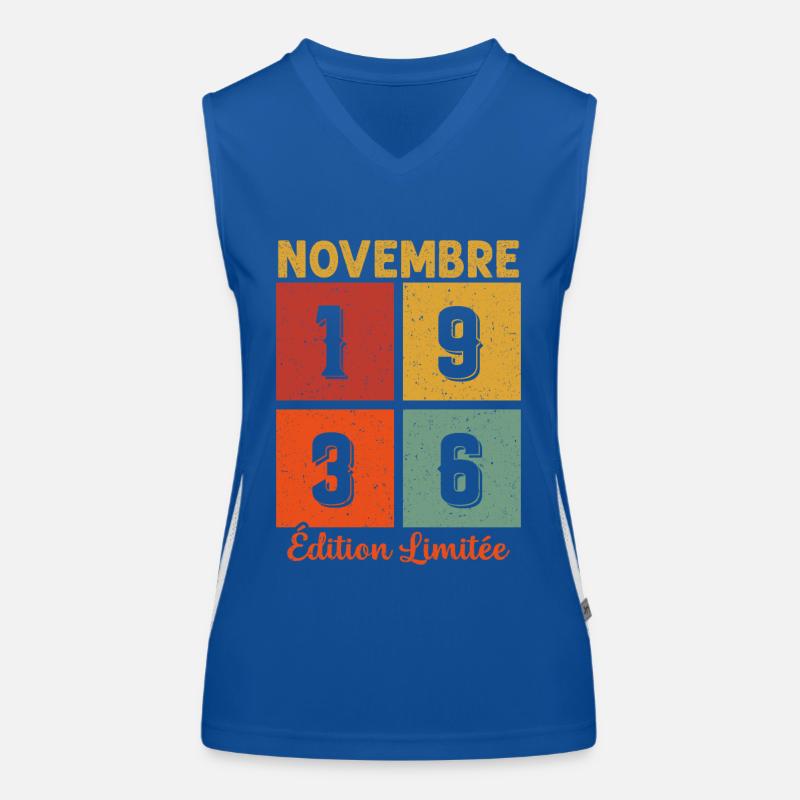 Novembre 1936 Édition limitée Débardeur respirant contrasté Femme