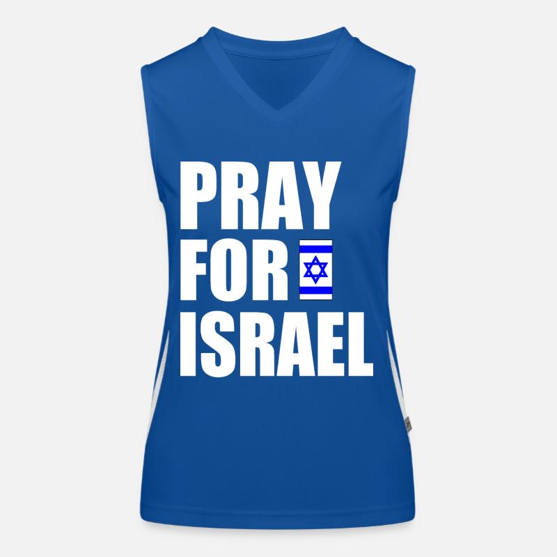 Pray for israel Débardeur respirant contrasté Femme