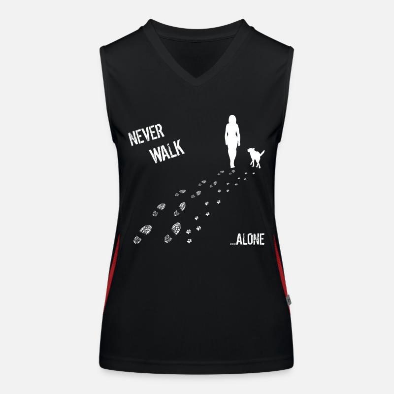 FEMME & DOG never walk alone Débardeur respirant contrasté Femme