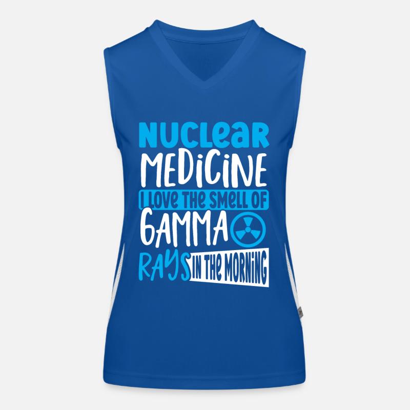 Médecine nucléaire J’aime l’odeur de Débardeur respirant contrasté Femme