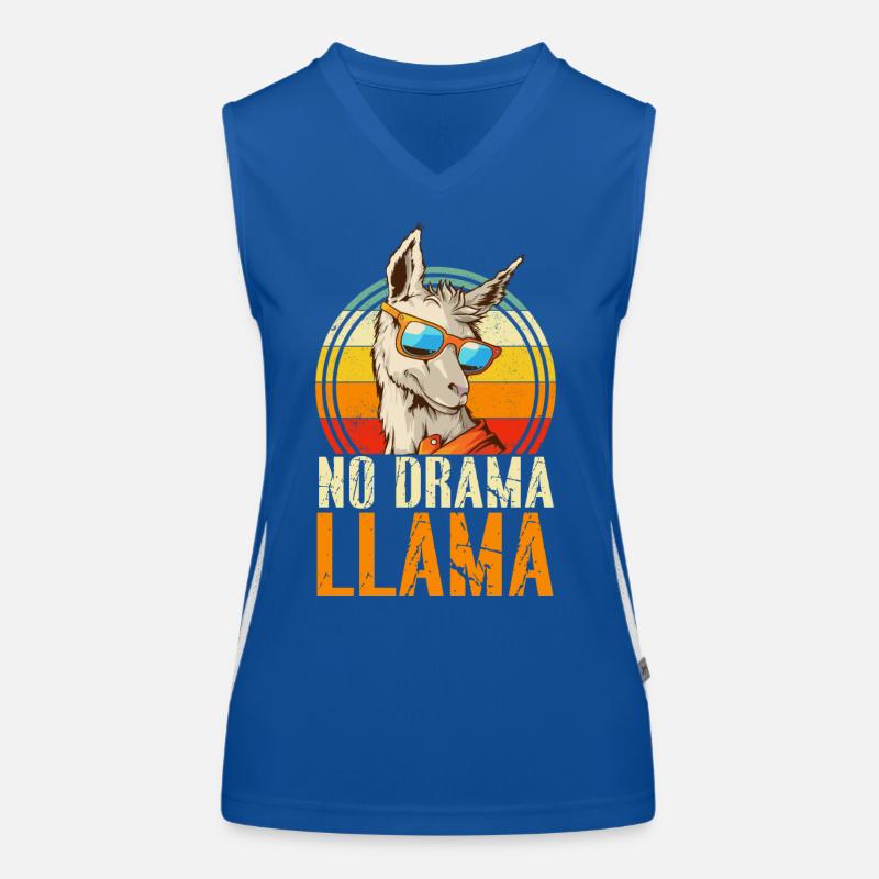 Pas de drame LLama Débardeur respirant contrasté Femme