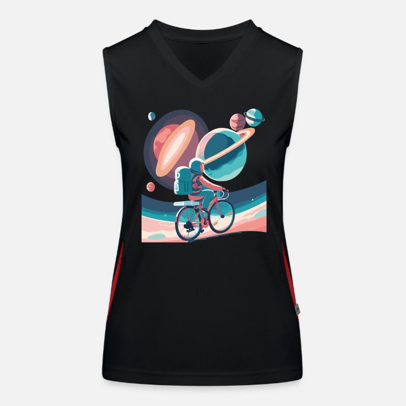 Galaktischer Kreislauf Funktionelles Kontrast-Tank Top für Frauen