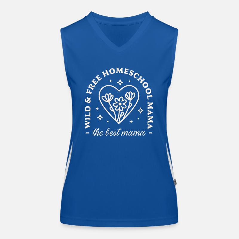 Homeschooling die beste Mutter Funktionelles Kontrast-Tank Top für Frauen