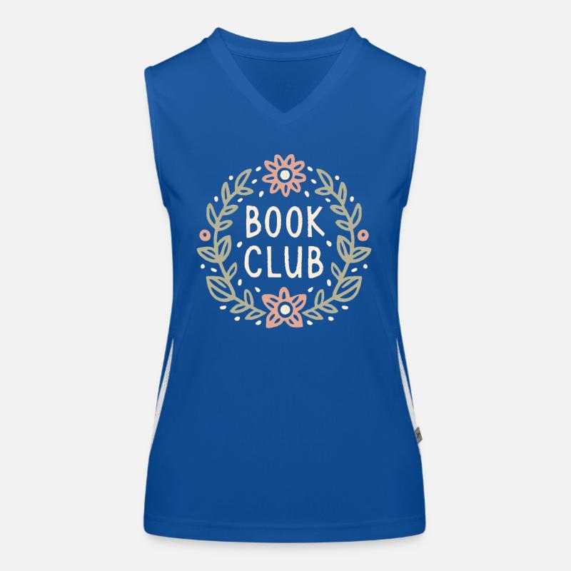Club de lecture romance lectrices fleurs aesthetic Débardeur respirant contrasté Femme