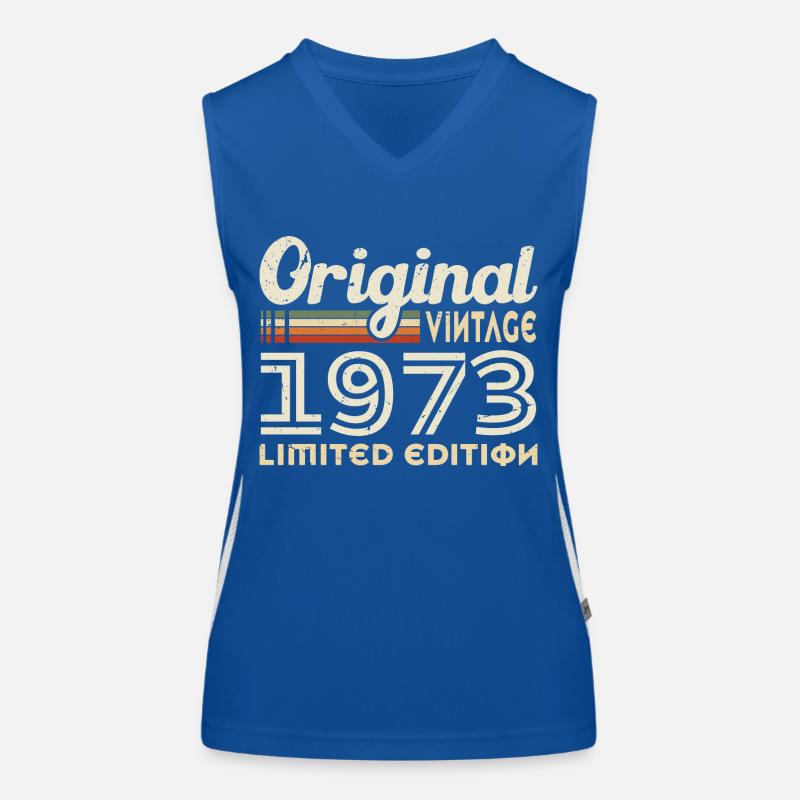 Original 1973 Vintage Geburtstagsgeschenk Funktionelles Kontrast-Tank Top für Frauen
