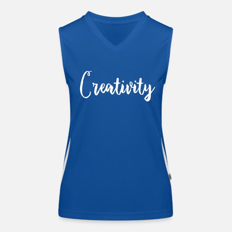 la créativité ne connaît Débardeur respirant contrasté Femme