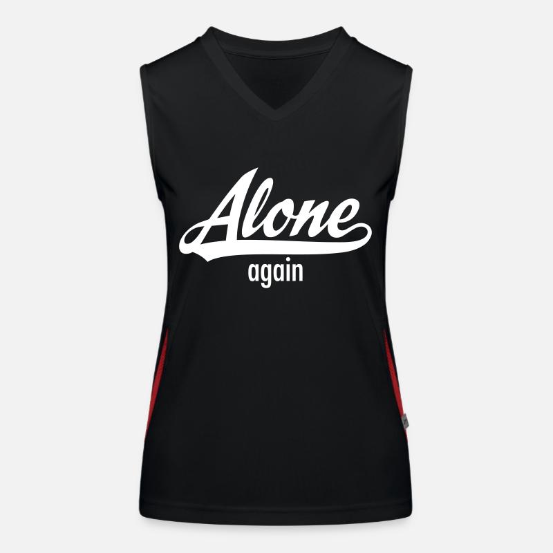 Alone Again - Single Statement Débardeur respirant contrasté Femme