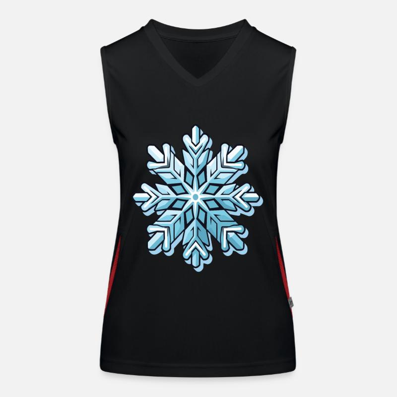 Flocon de neige Débardeur respirant contrasté Femme